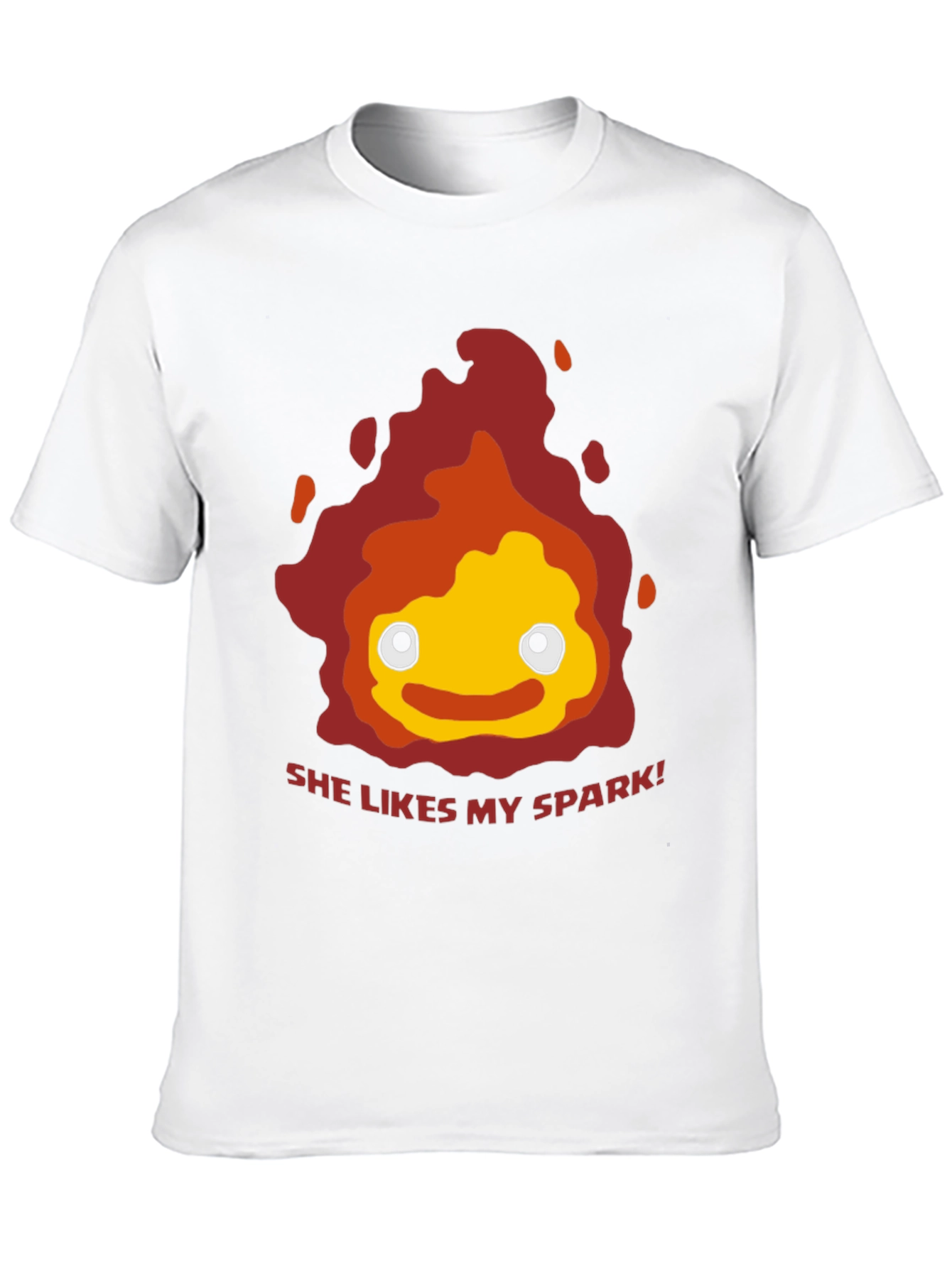 She Likes My Spark T-Shirt - Anime Calcifer Fire