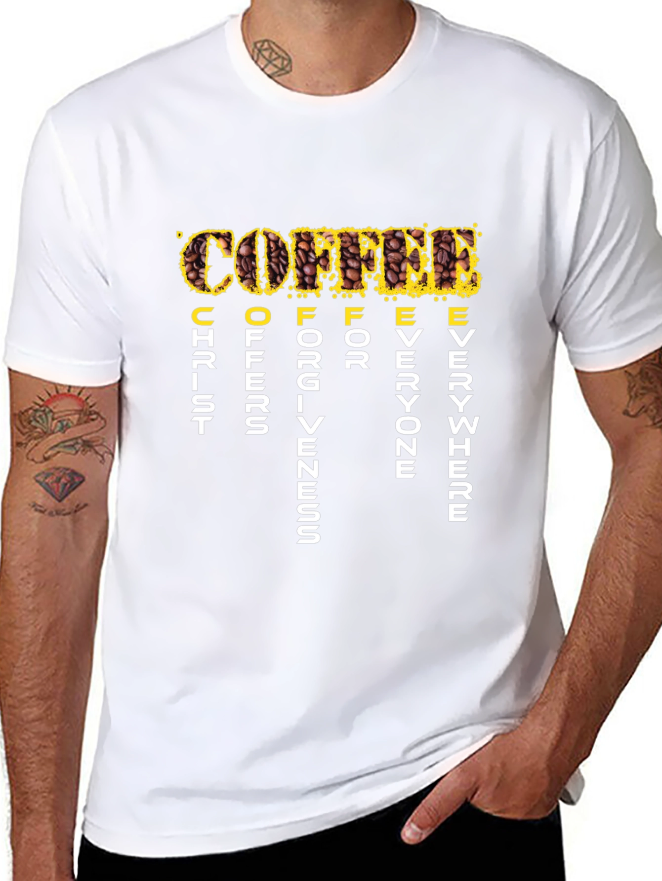Coffee Christ Offers Forgiveness T-Shirt