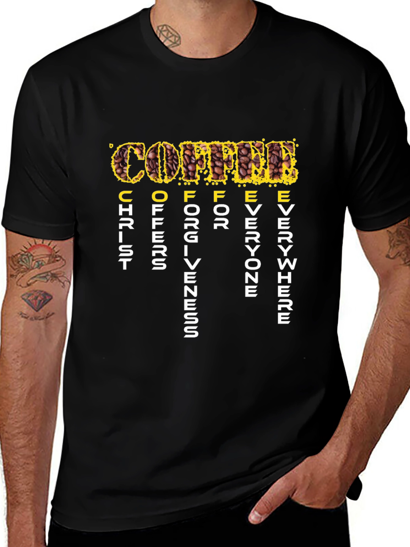 Coffee Christ Offers Forgiveness T-Shirt