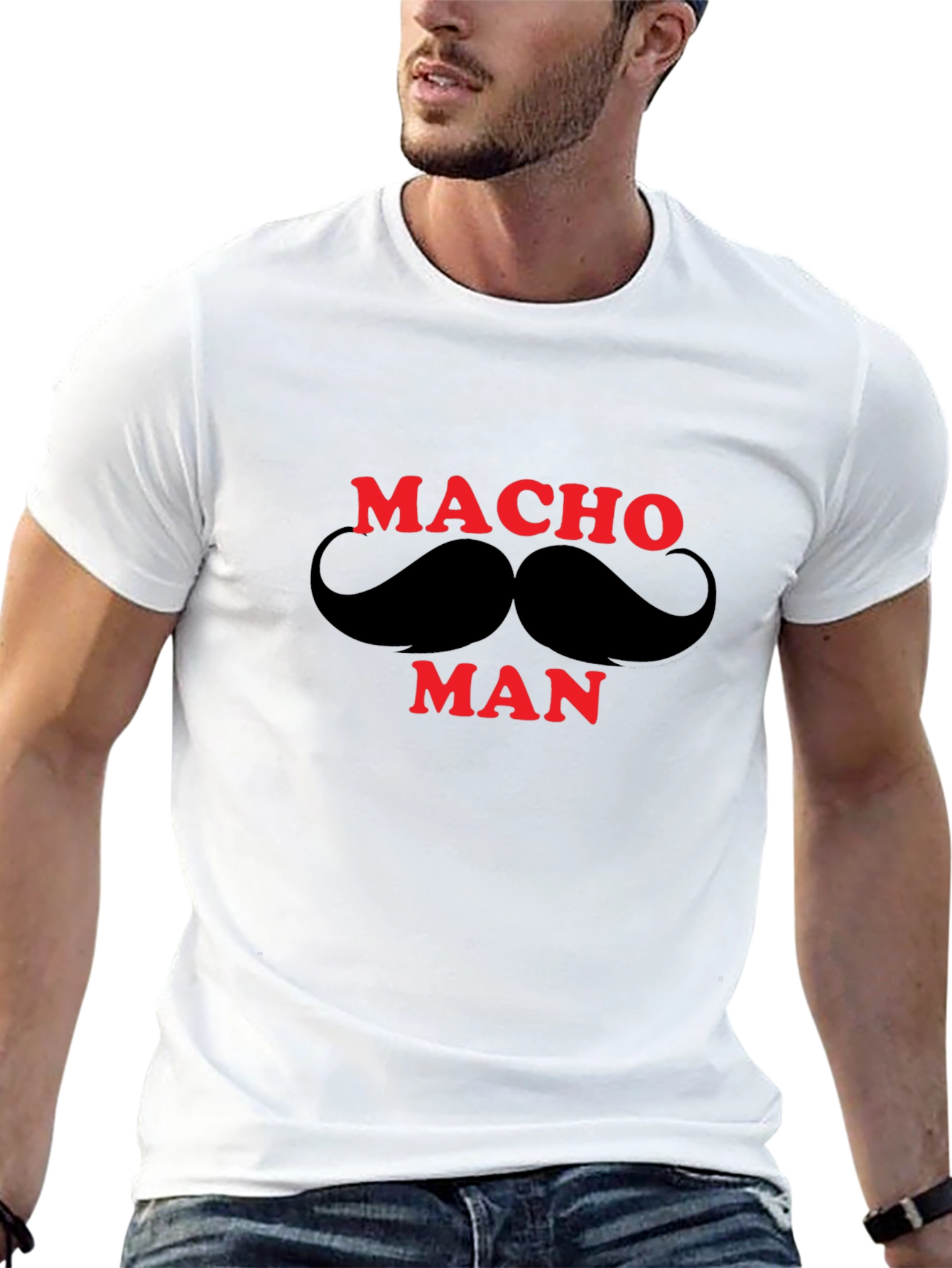 Macho Man Graphic T-Shirt - Bold Statement Tee