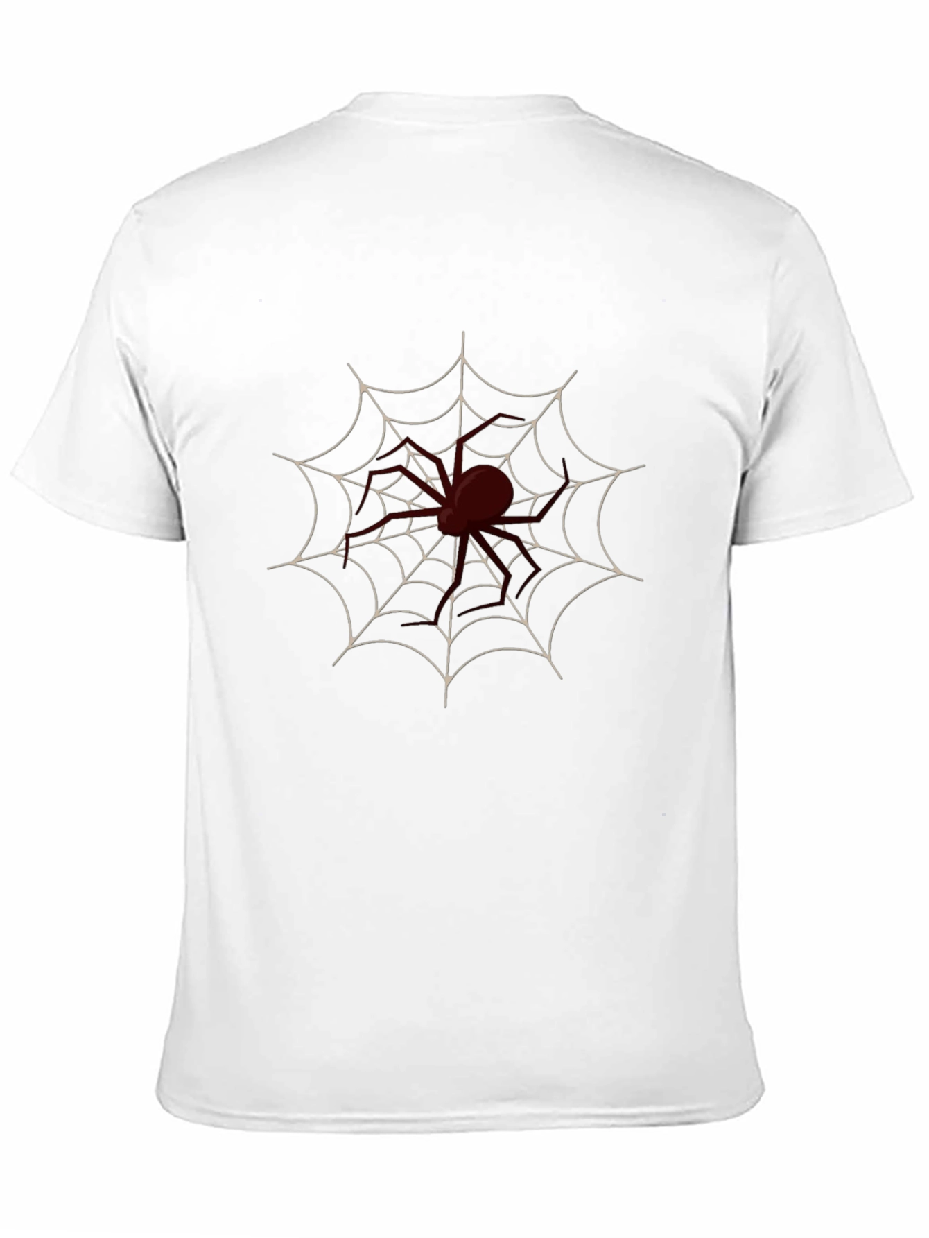 Spider Web Graphic Tee - Black Cotton Blend