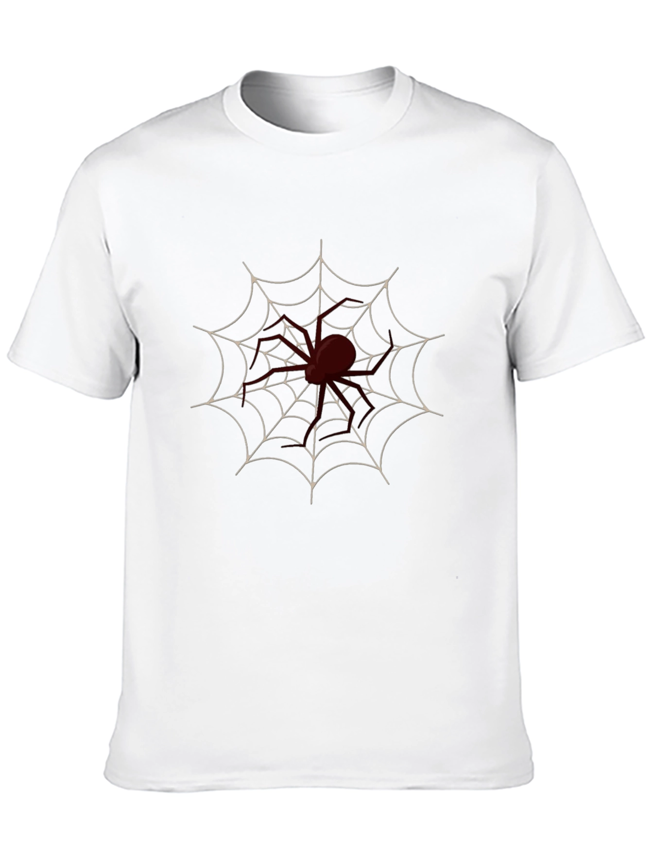 Spider Web Graphic Tee - Black Cotton Blend