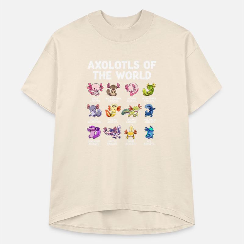 Axolotls Of The World Kawaii Types Of Axolotl Fish
