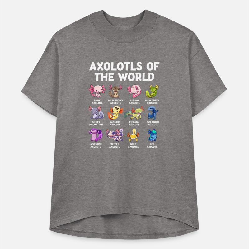 Axolotls Of The World Kawaii Types Of Axolotl Fish