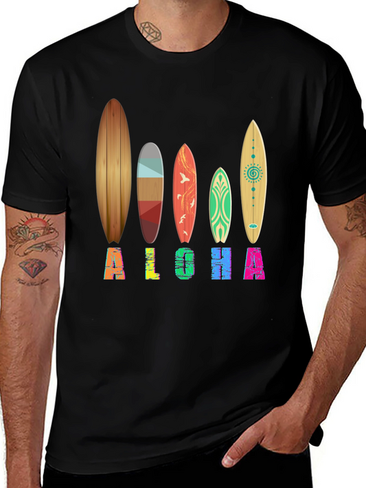 Aloha Surfboard Graphic Tee