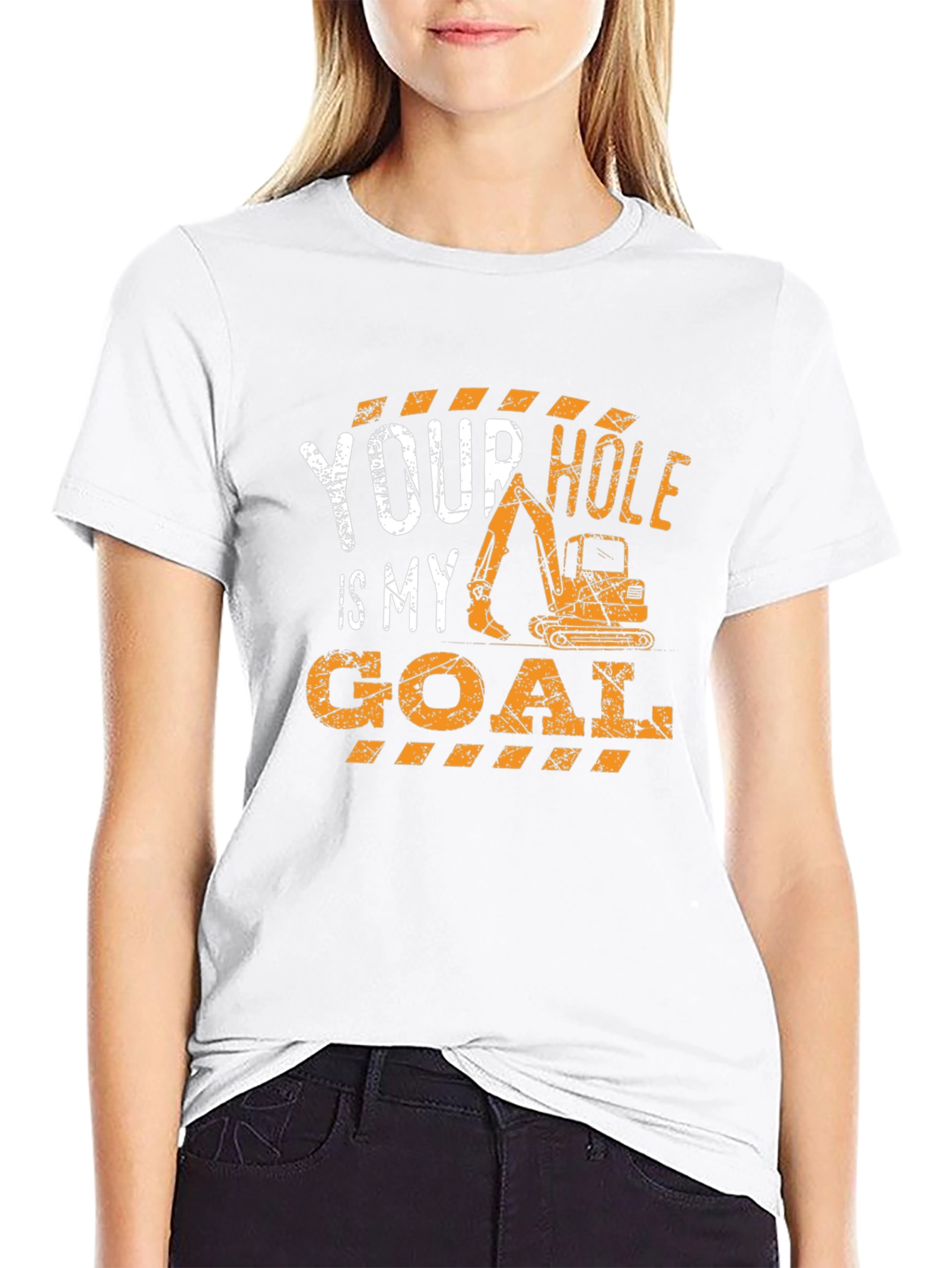 Your Hole Is My Goal Construction T-Shirt