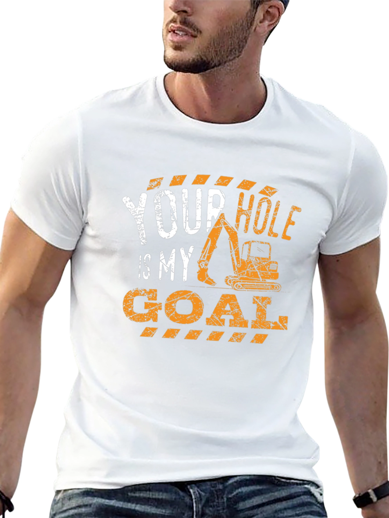 Your Hole Is My Goal Construction T-Shirt