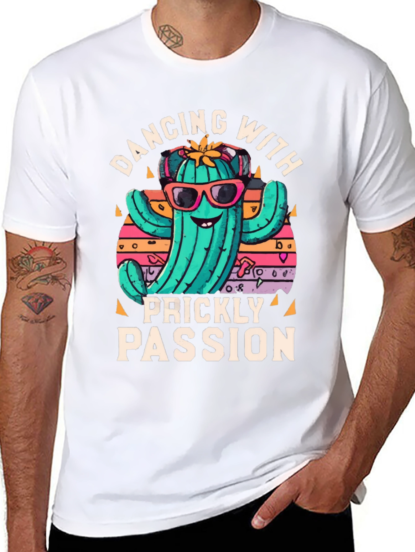 Dancing Cactus T-Shirt: Prickly Passion
