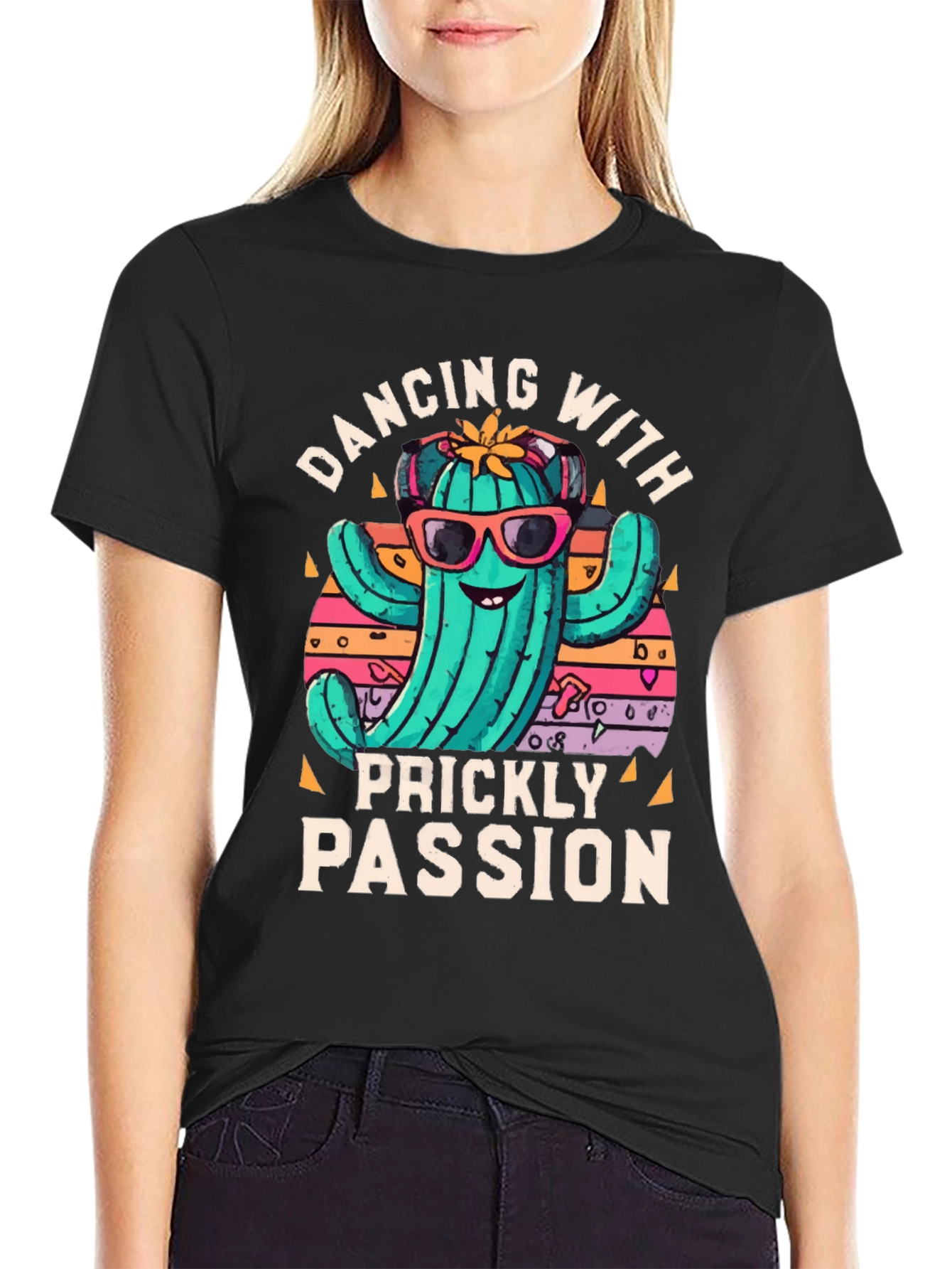 Dancing Cactus T-Shirt: Prickly Passion