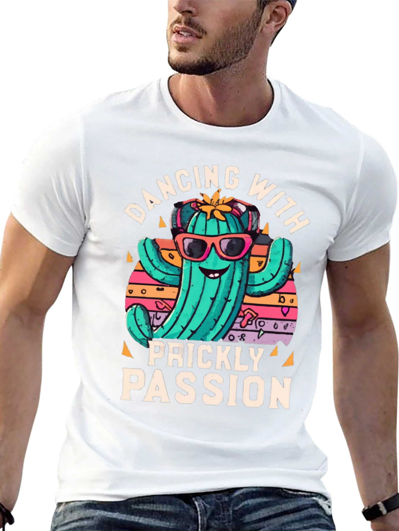Dancing Cactus T-Shirt: Prickly Passion