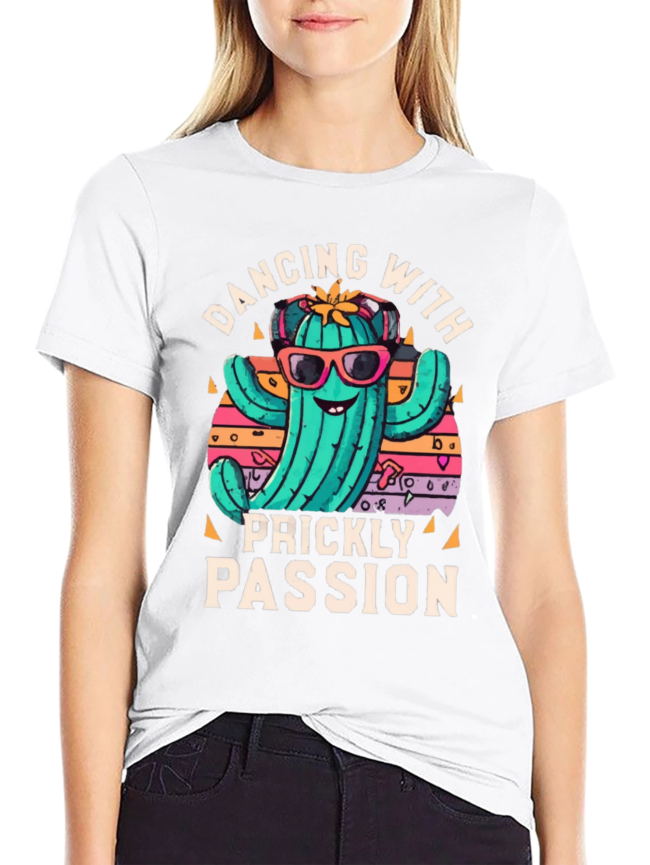 Dancing Cactus T-Shirt: Prickly Passion