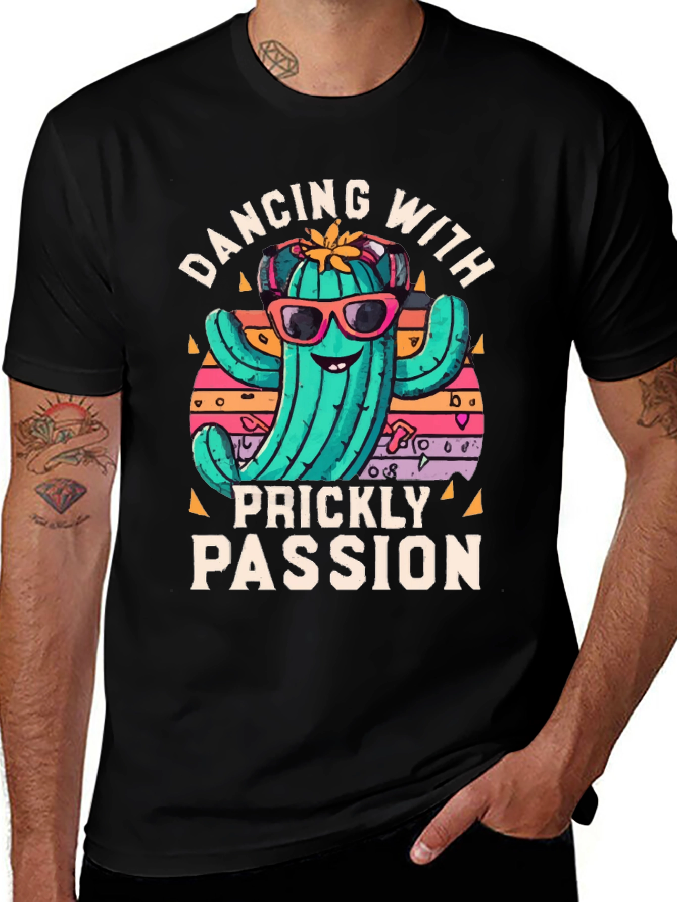 Dancing Cactus T-Shirt: Prickly Passion