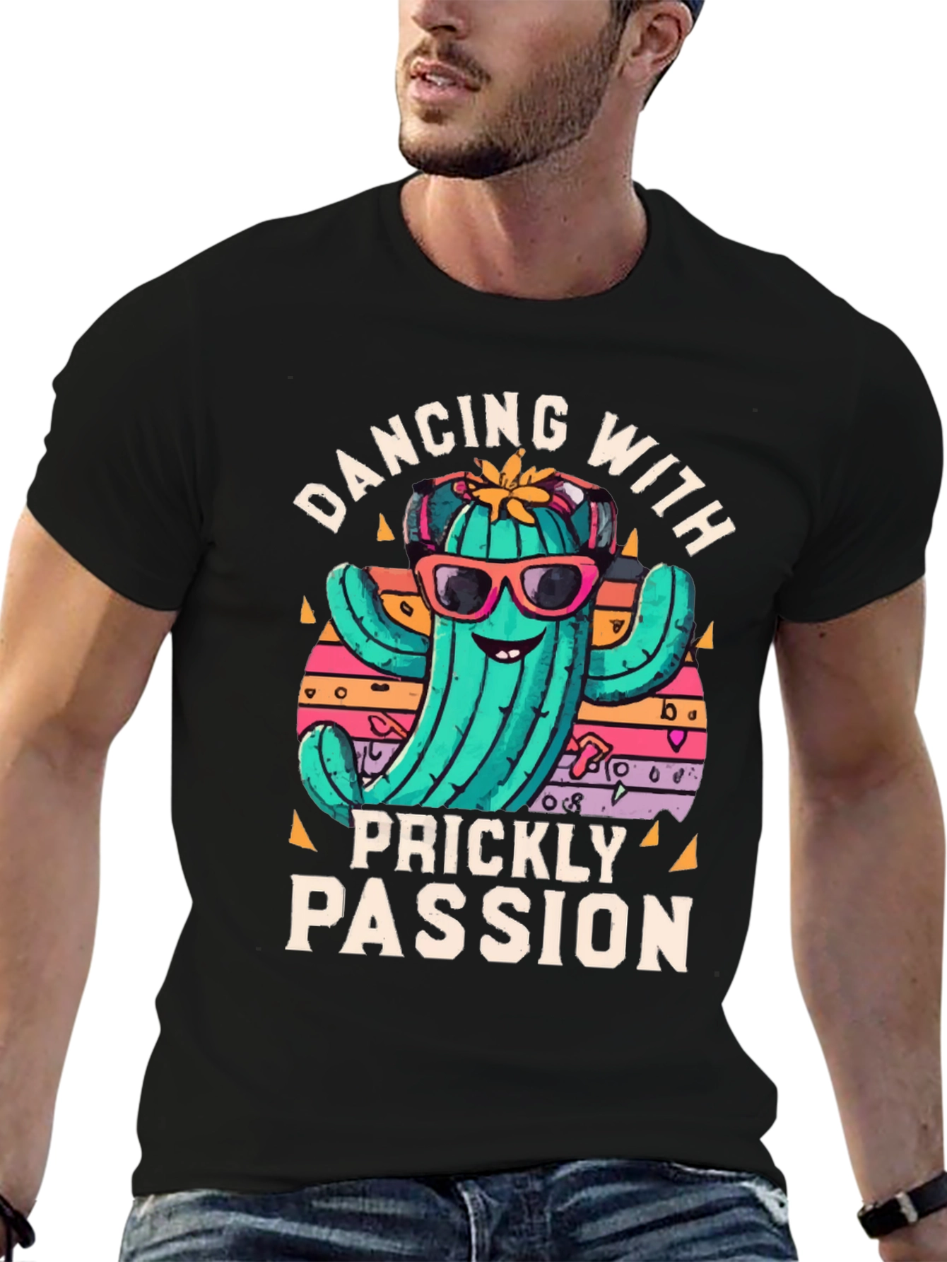 Dancing Cactus T-Shirt: Prickly Passion