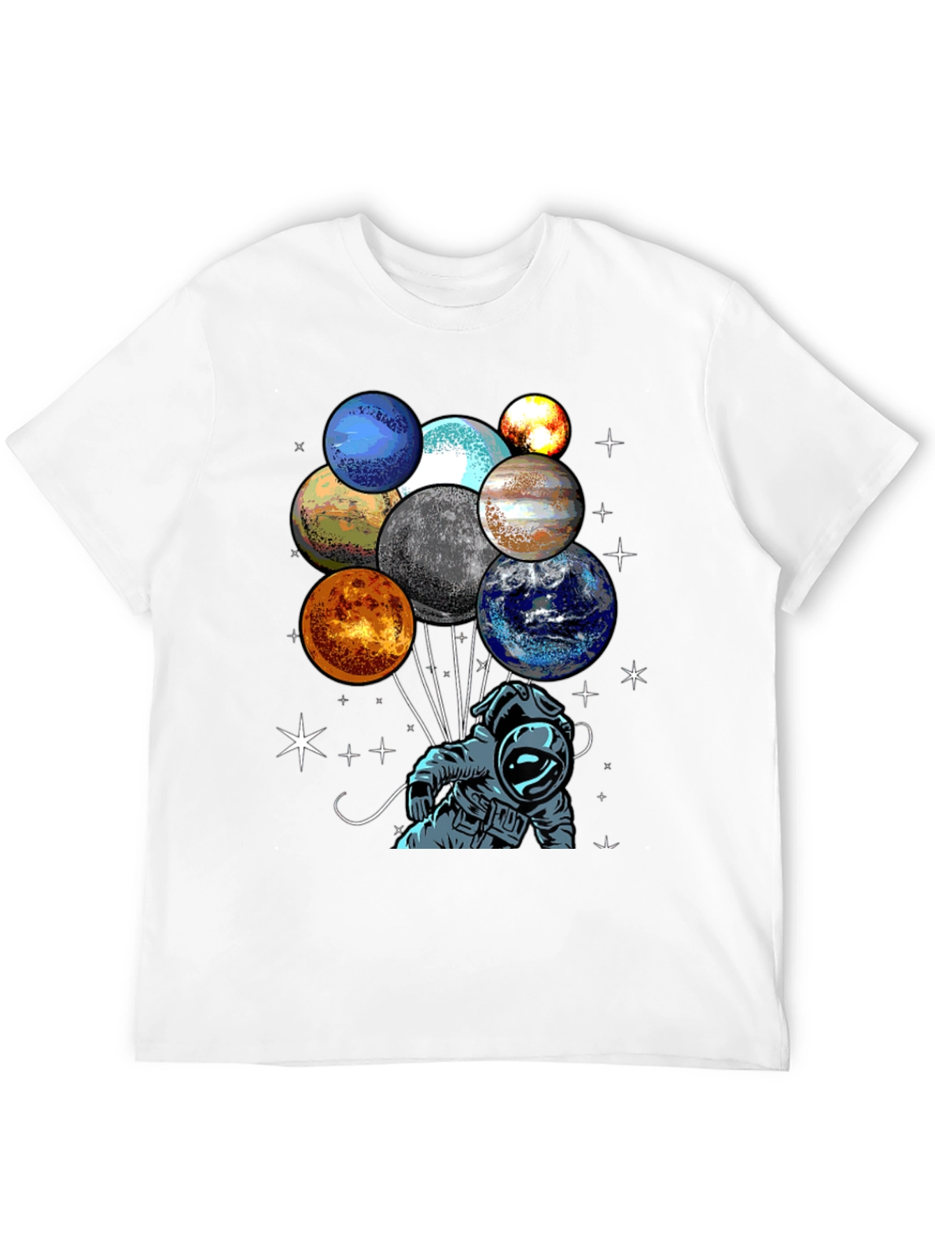 Astronaut Planets Graphic Tee