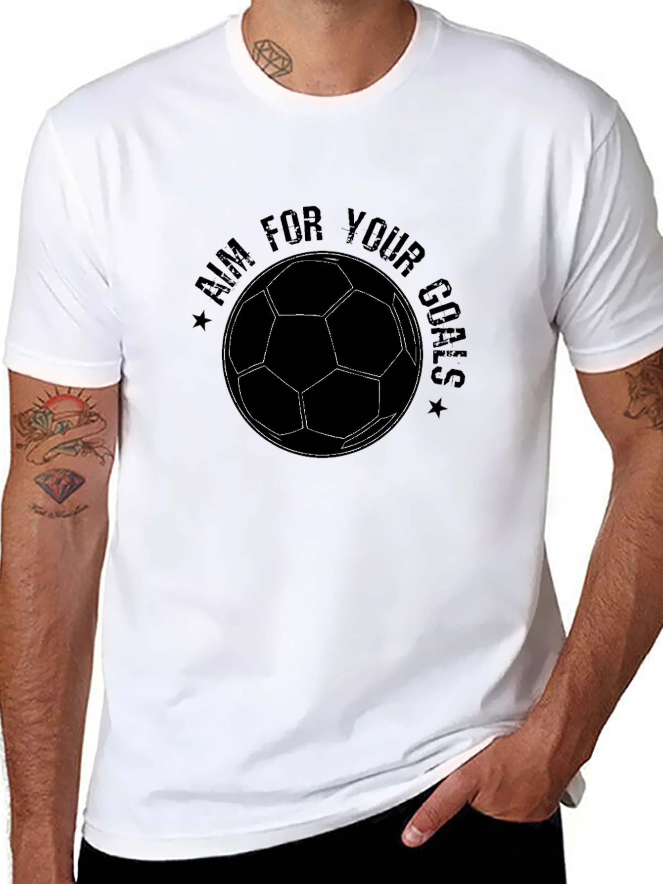 Aim For Your Goals Soccer T-Shirt