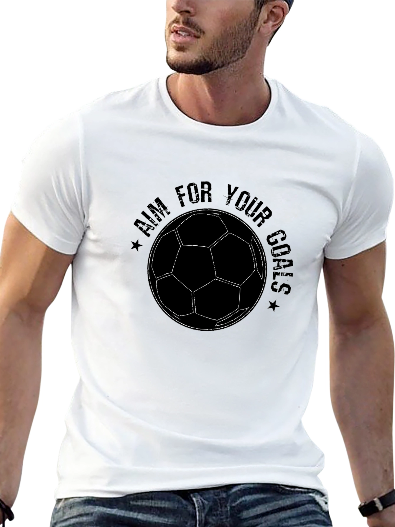 Aim For Your Goals Soccer T-Shirt