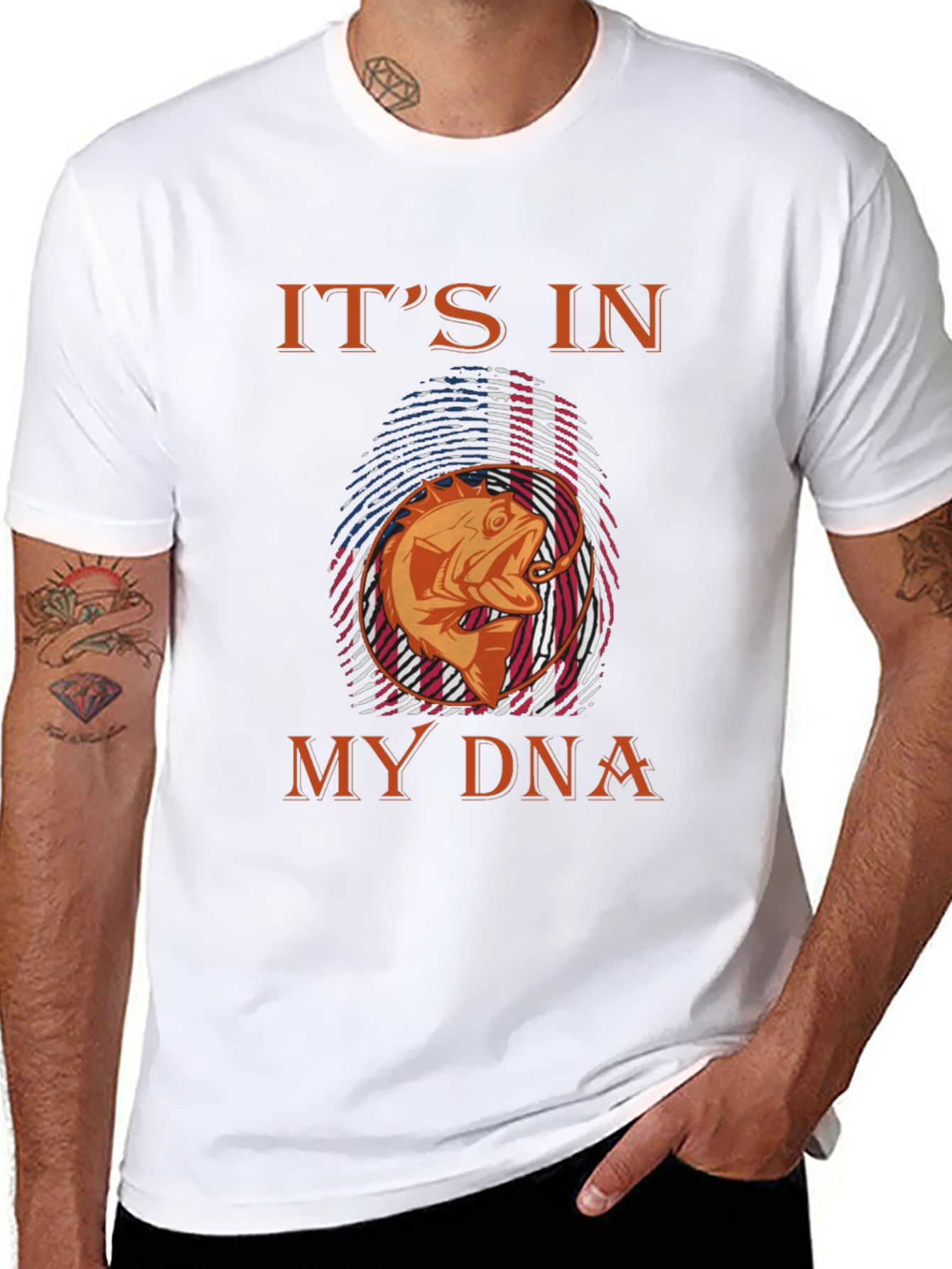 Its In My DNA Fishing T-Shirt - Angler Gift