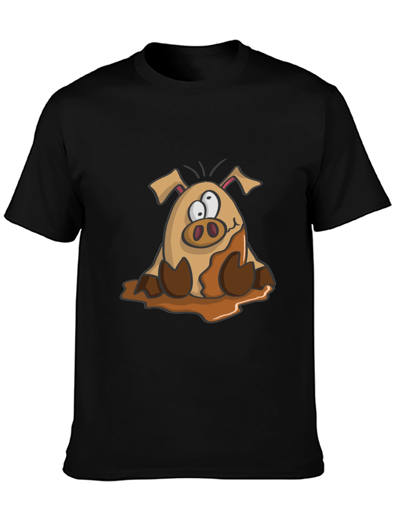 Muddy Pig Cartoon Graphic Tee
