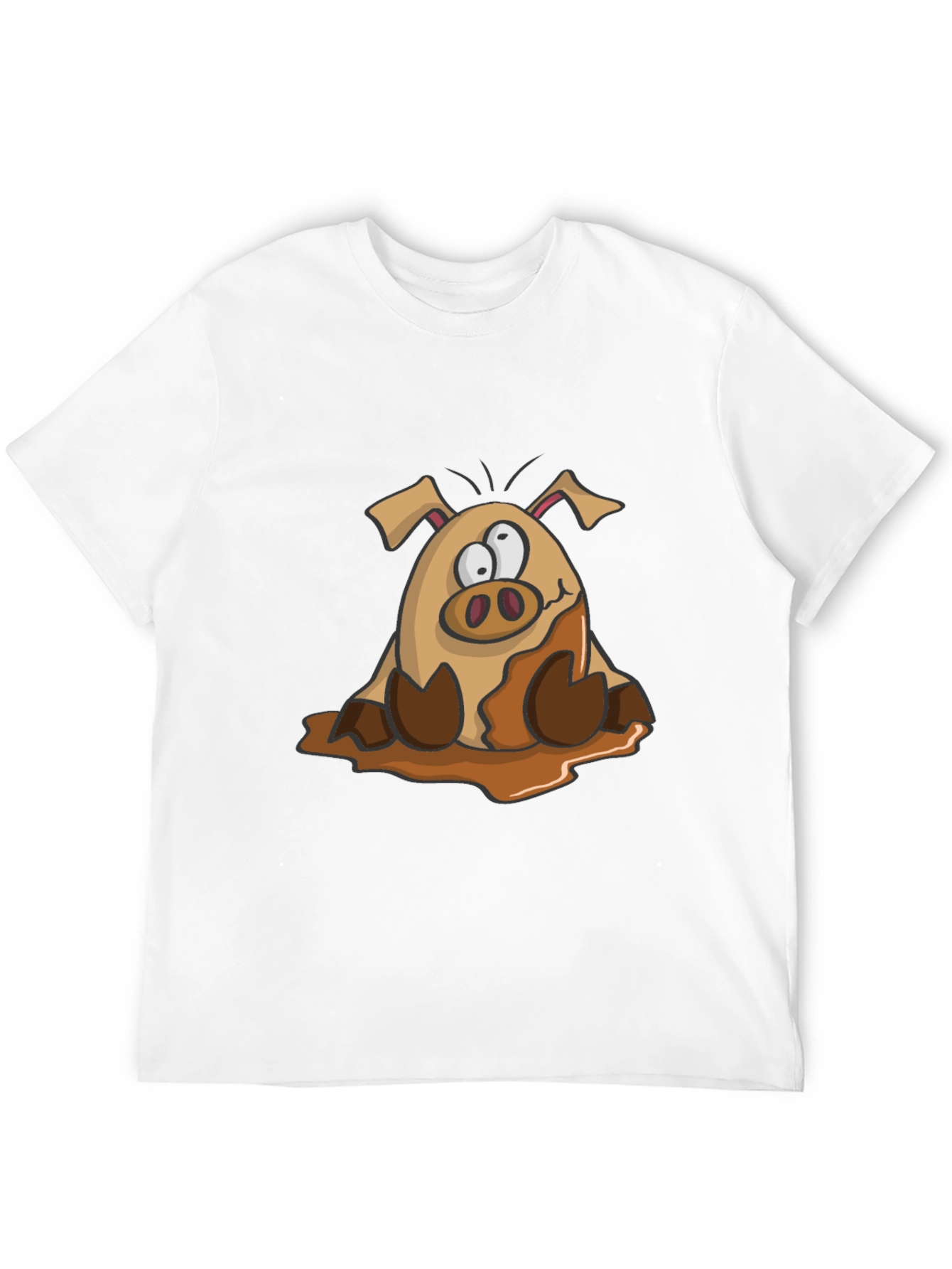 Muddy Pig Cartoon Graphic Tee