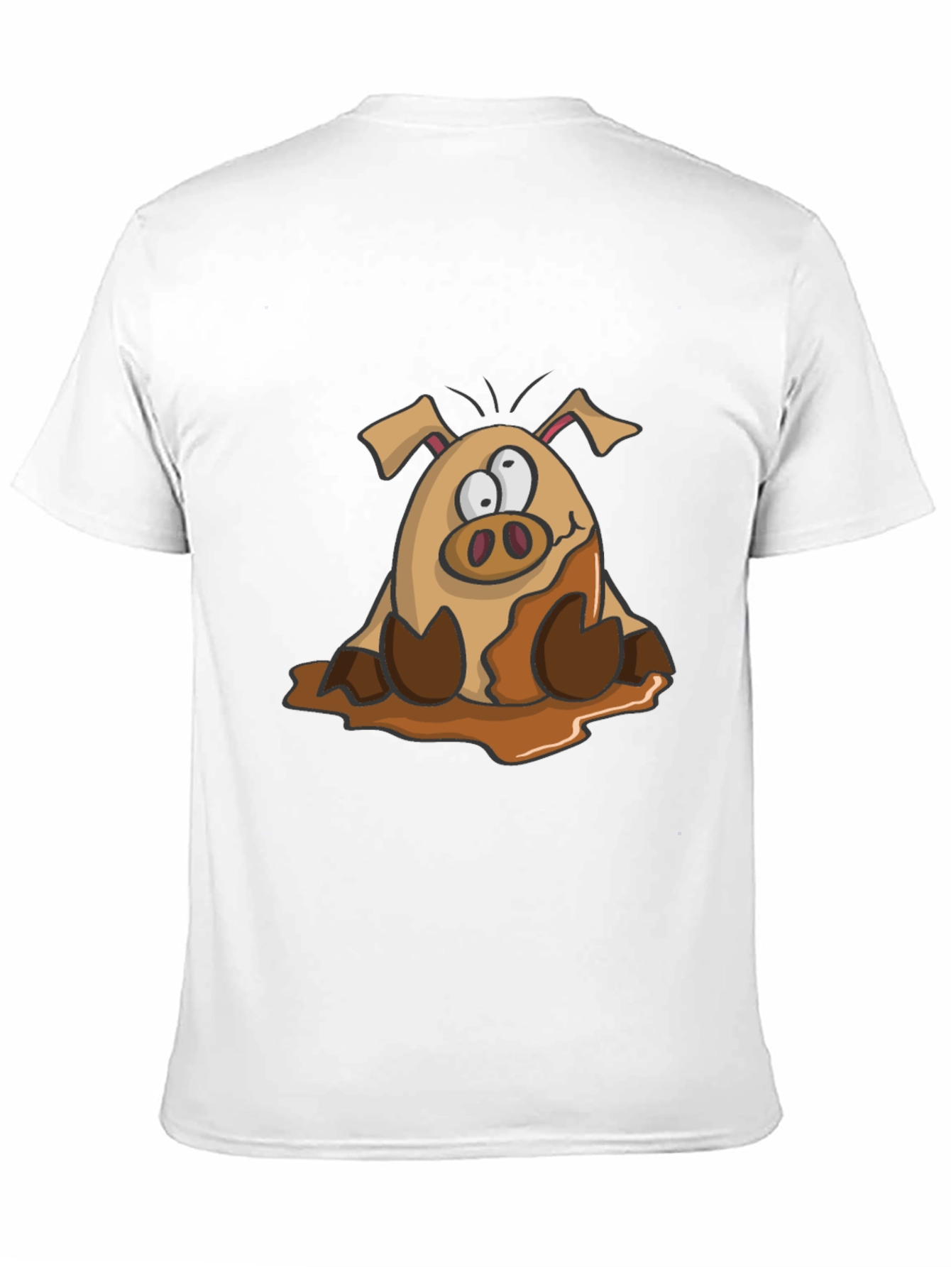 Muddy Pig Cartoon Graphic Tee