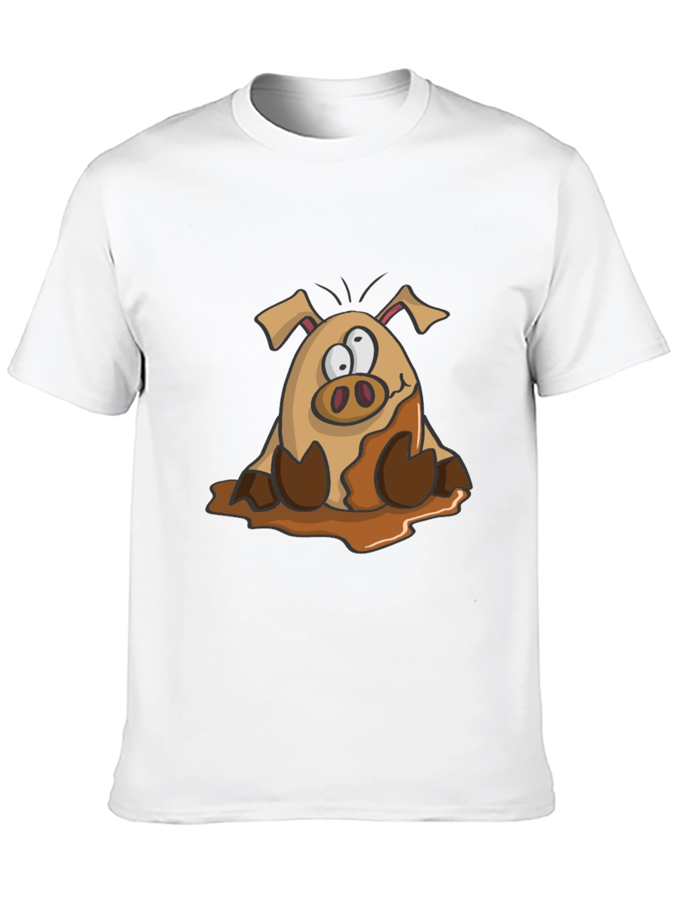 Muddy Pig Cartoon Graphic Tee