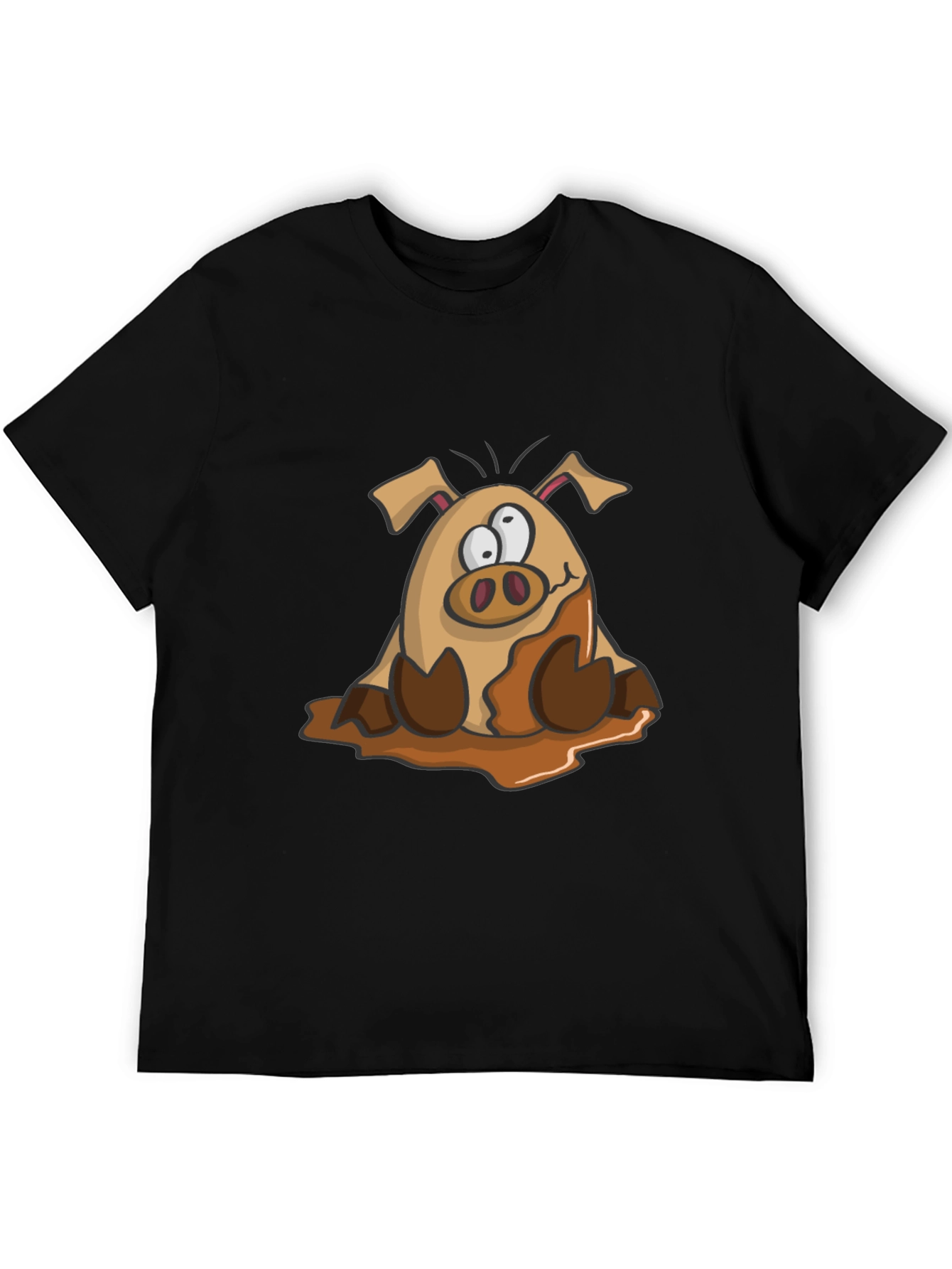 Muddy Pig Cartoon Graphic Tee
