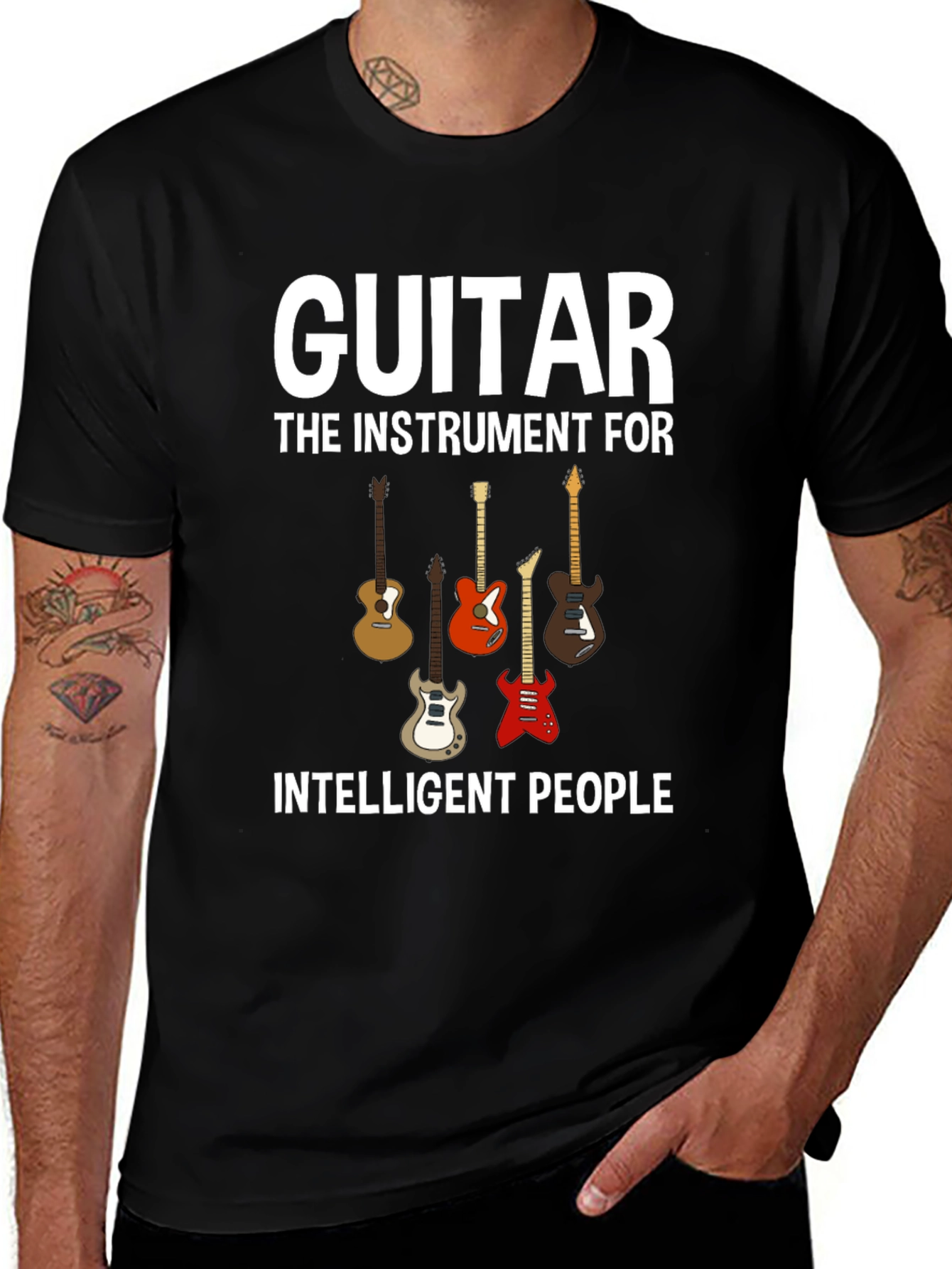 Guitar Lover T-Shirt - Intelligent People