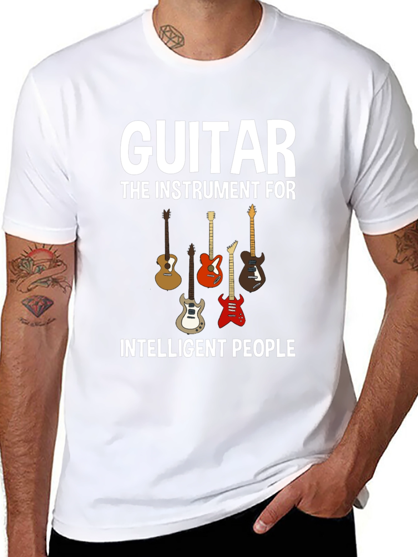 Guitar Lover T-Shirt - Intelligent People