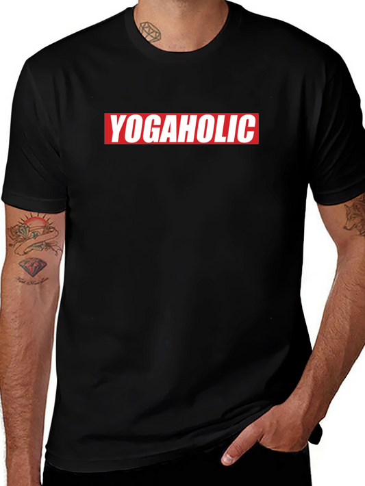Yogaholic Graphic Tee - Black