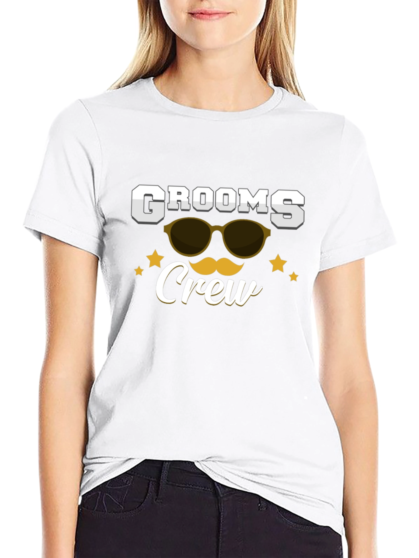Grooms Crew Graphic T-Shirt - Wedding Party Apparel