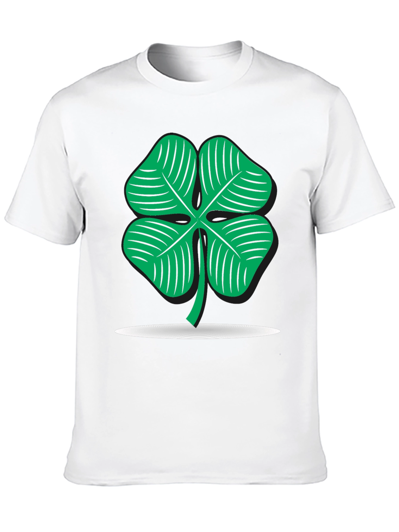 Lucky Clover Graphic Black T-Shirt