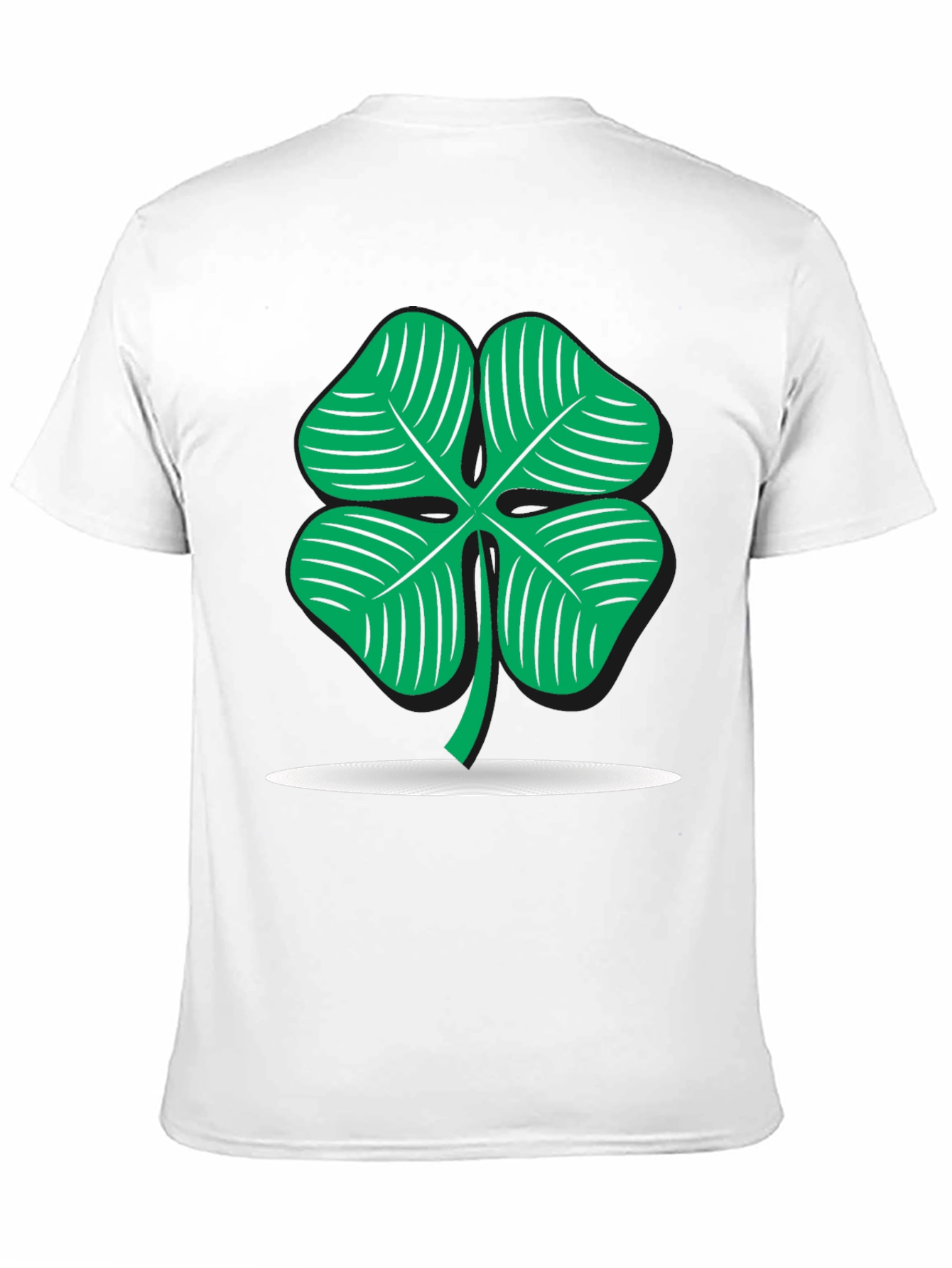 Lucky Clover Graphic Black T-Shirt