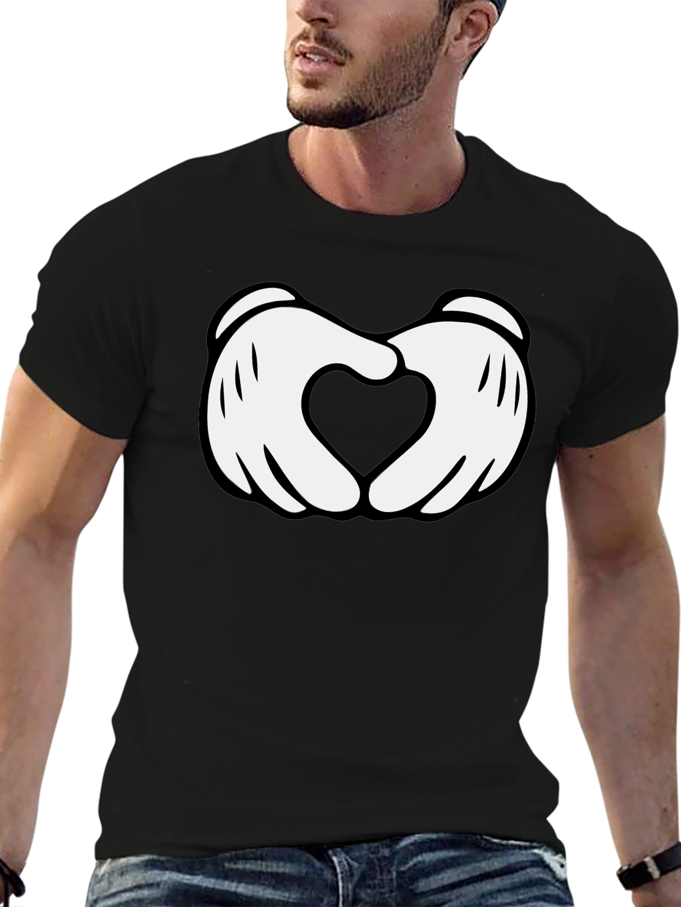 Heart Hands Graphic Tee - Soft Cotton Blend