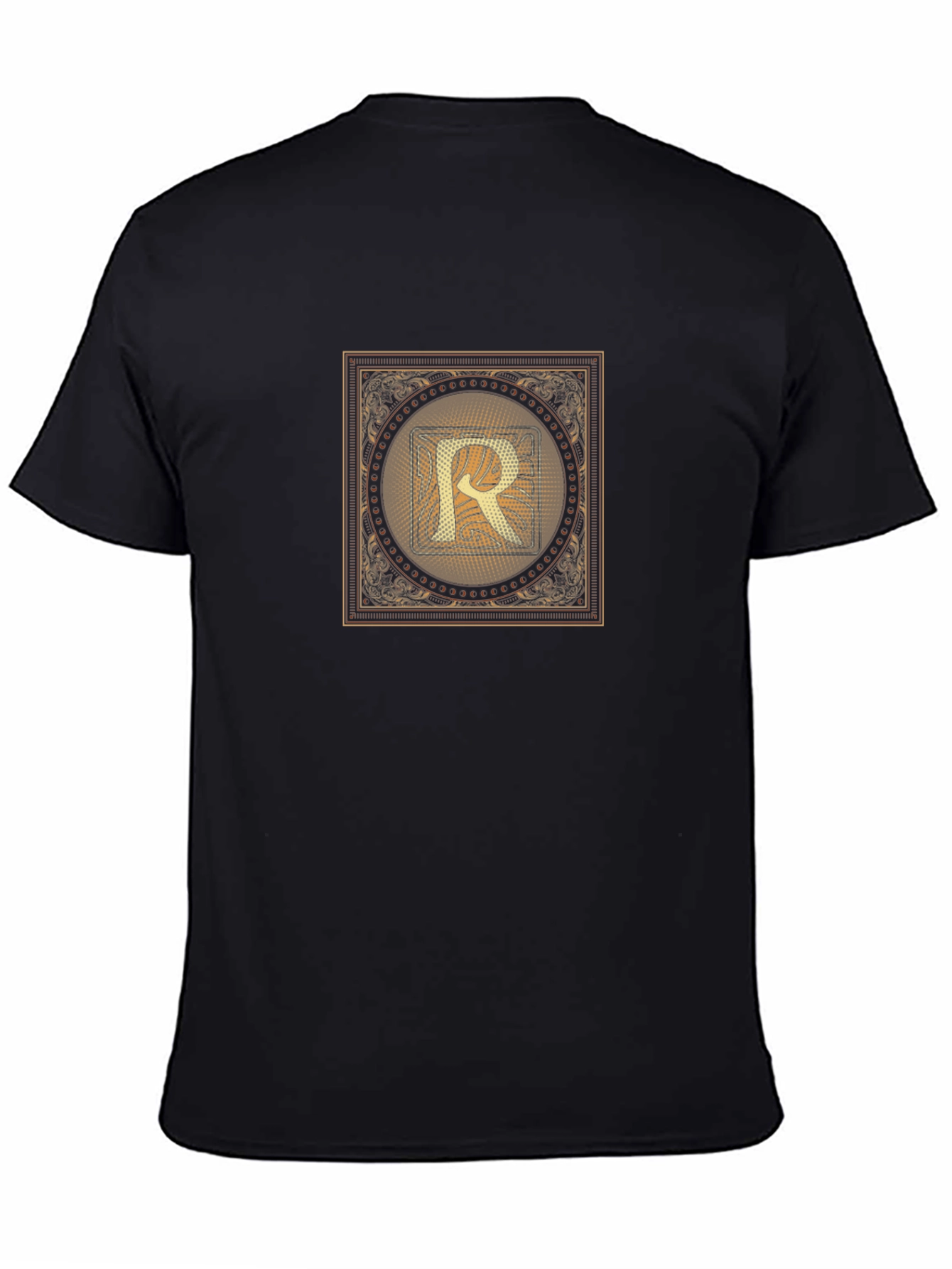 Golden Letter R T-Shirt - Stylish Graphic Tee