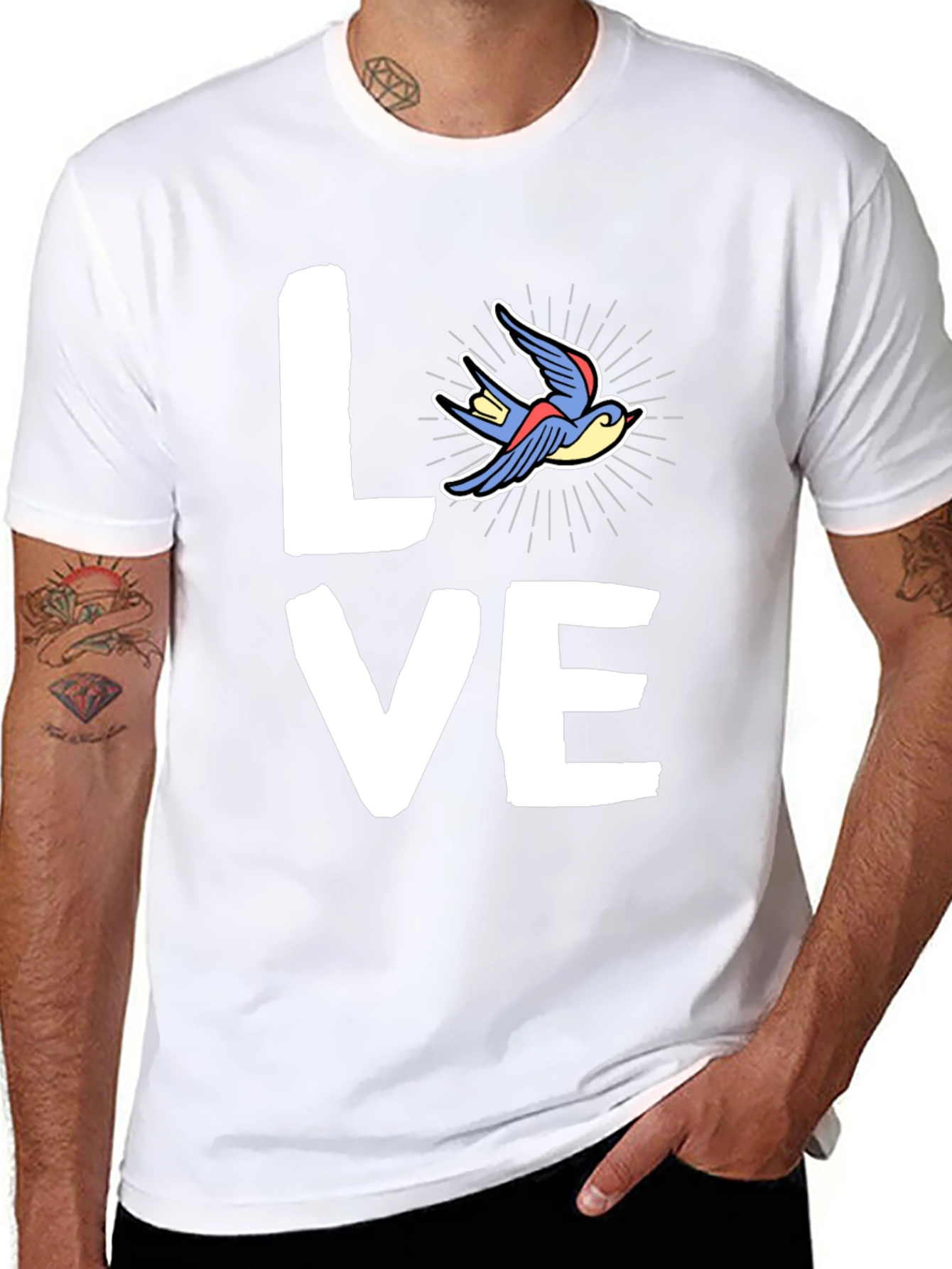 Love Bird Graphic Tee - Casual Style