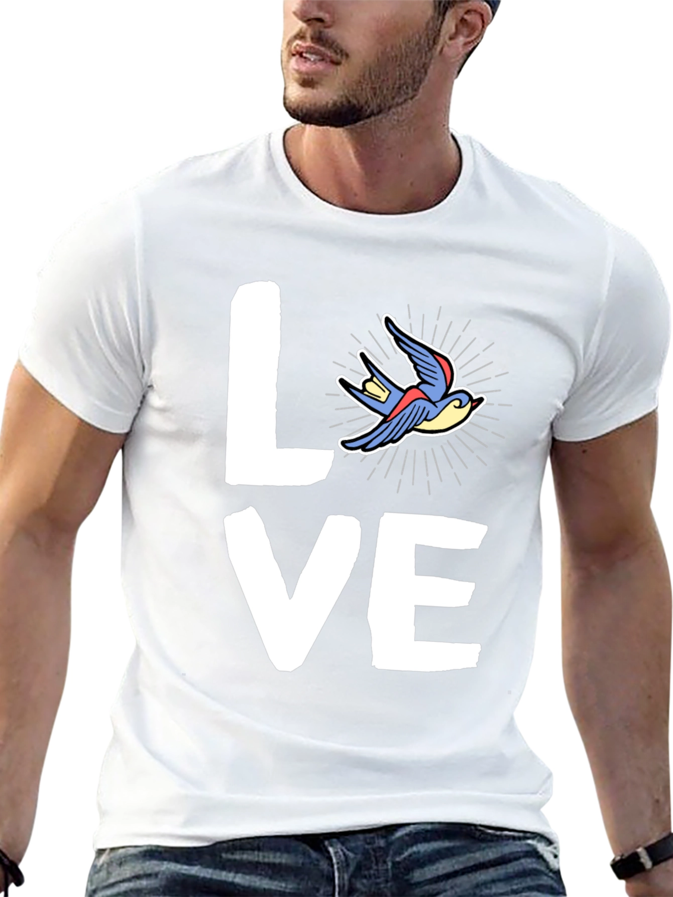 Love Bird Graphic Tee - Casual Style