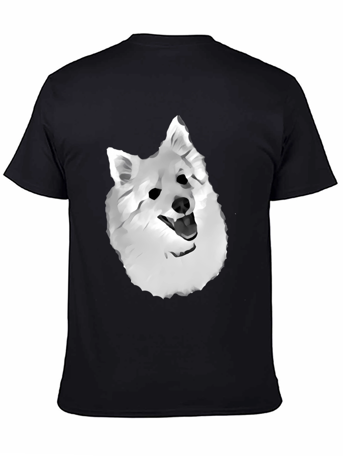 Dog Graphic Tee - Black Cotton Blend