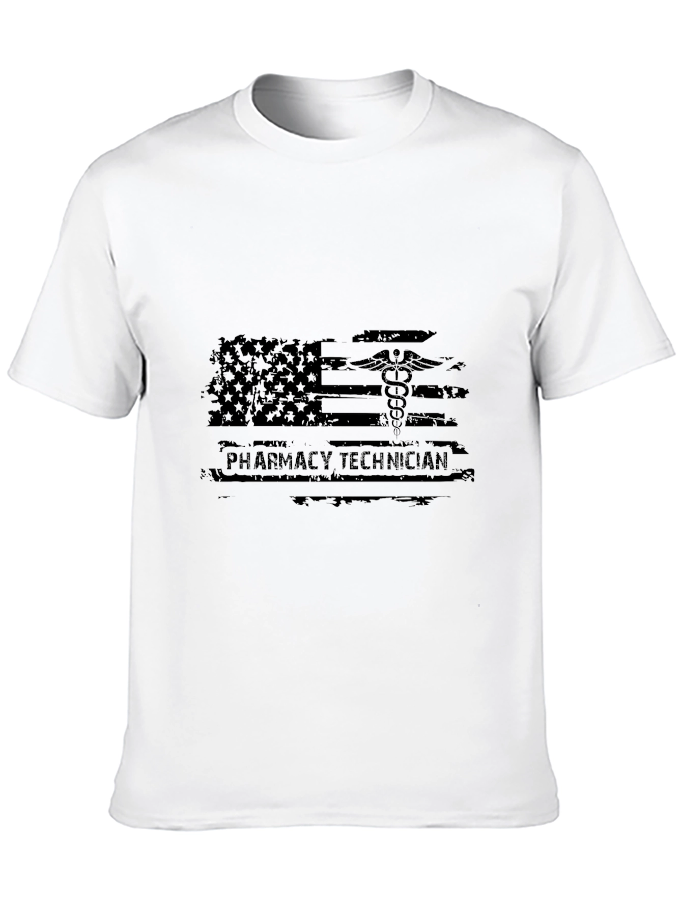 Pharmacy Technician American Flag Graphic Tee