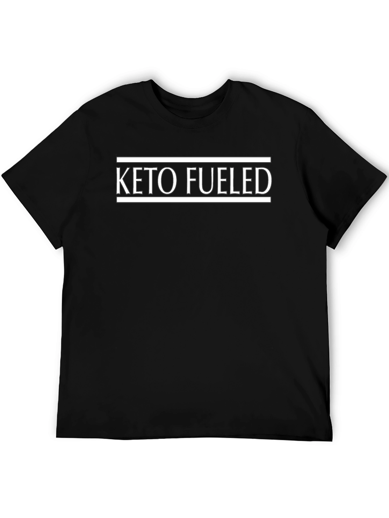 Keto Fueled Graphic T-Shirt - Black Fitness Apparel