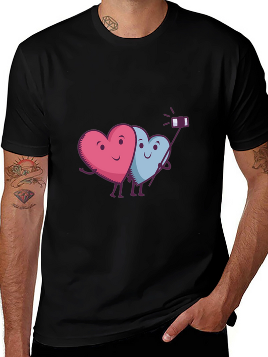 Heart Selfie Graphic T-Shirt - Cute & Trendy