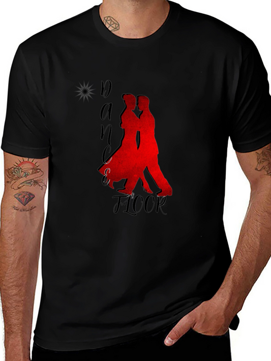 Dance Floor Red Silhouette Graphic Tee