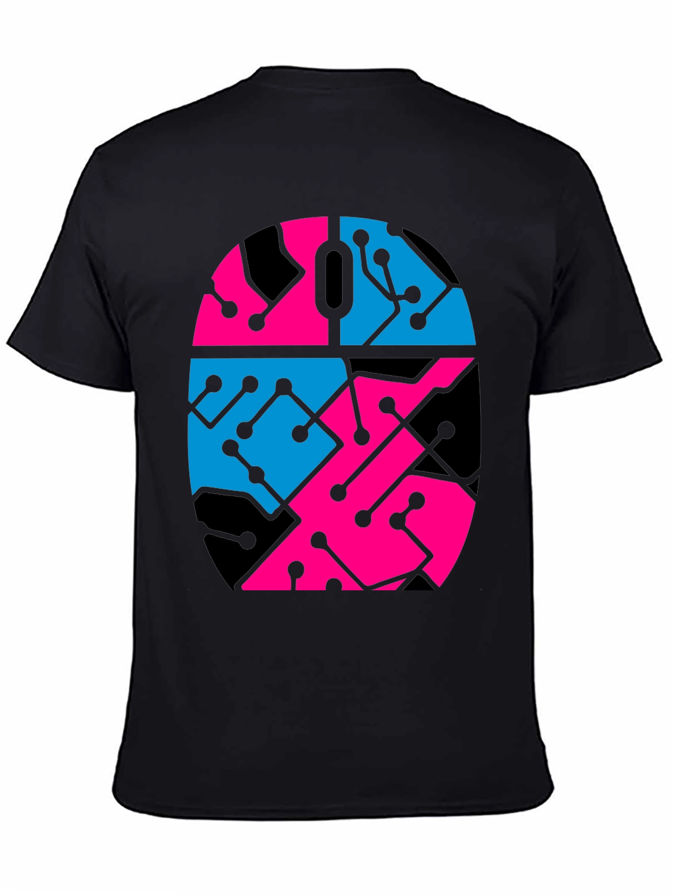 Circuit Mouse Graphic Tee - Black Unisex T-Shirt