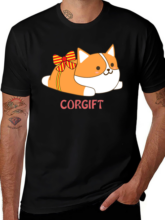 Corgi Gift T-Shirt - Cute Cartoon Dog Tee