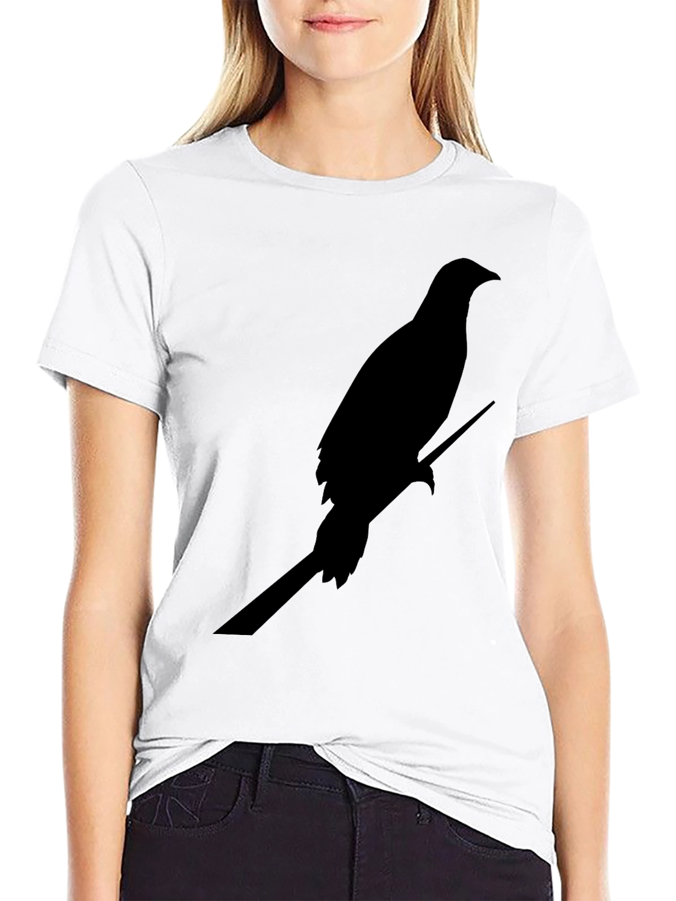 Raven Silhouette Black T-Shirt