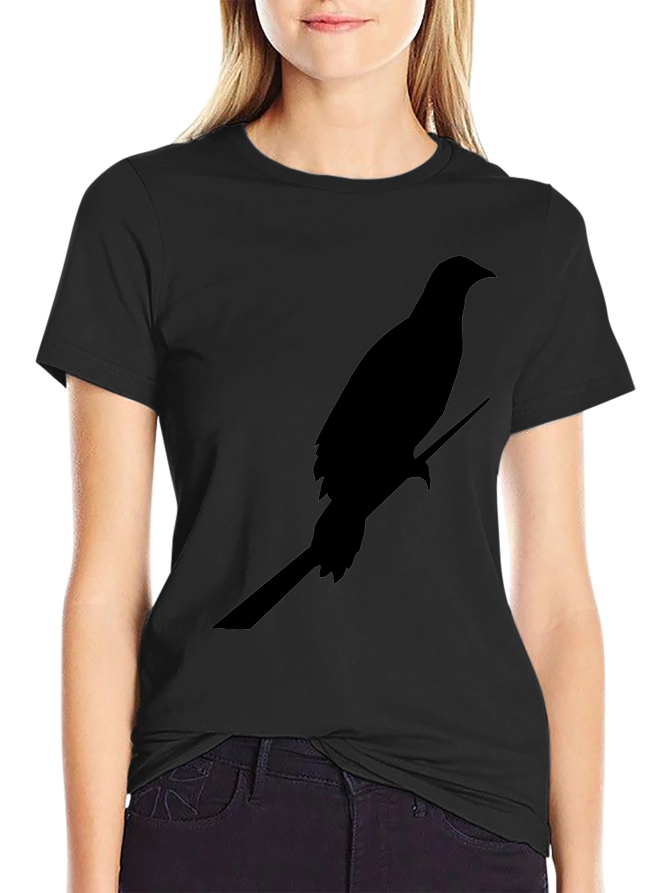 Raven Silhouette Black T-Shirt