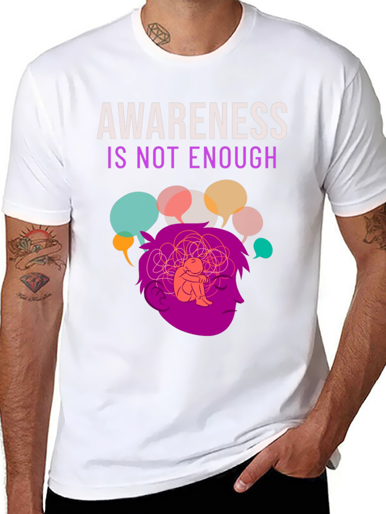 Awareness Isnt Enough Mental Health T-Shirt