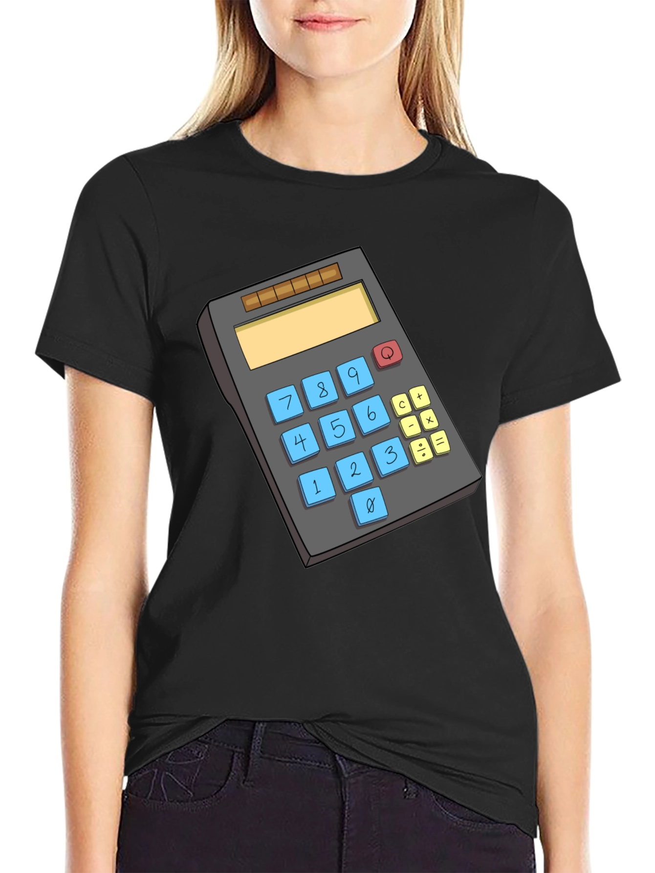 Calculator Graphic Tee - Black T-Shirt