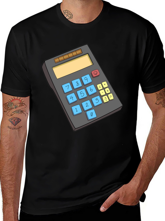 Calculator Graphic Tee - Black T-Shirt