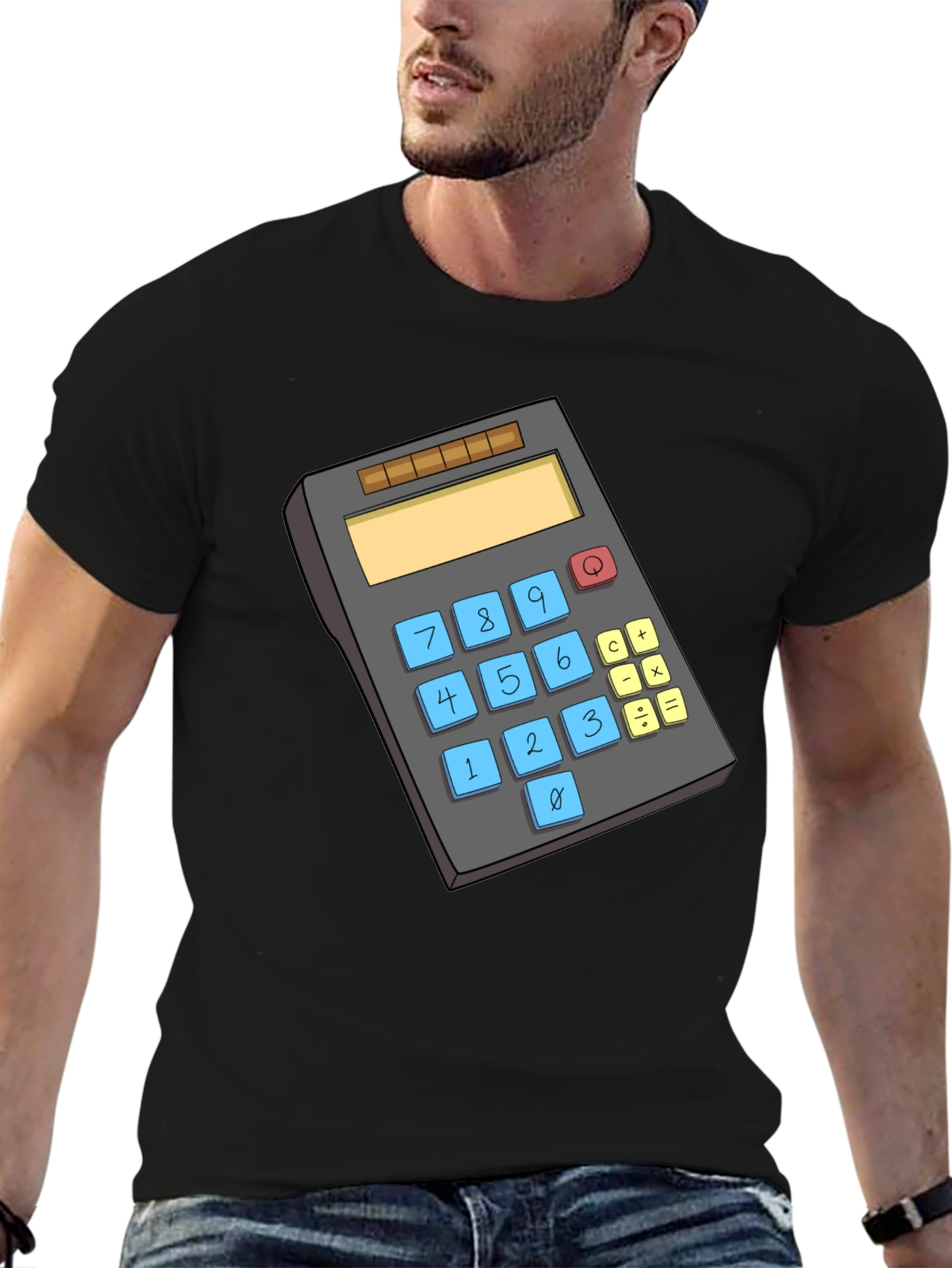 Calculator Graphic Tee - Black T-Shirt