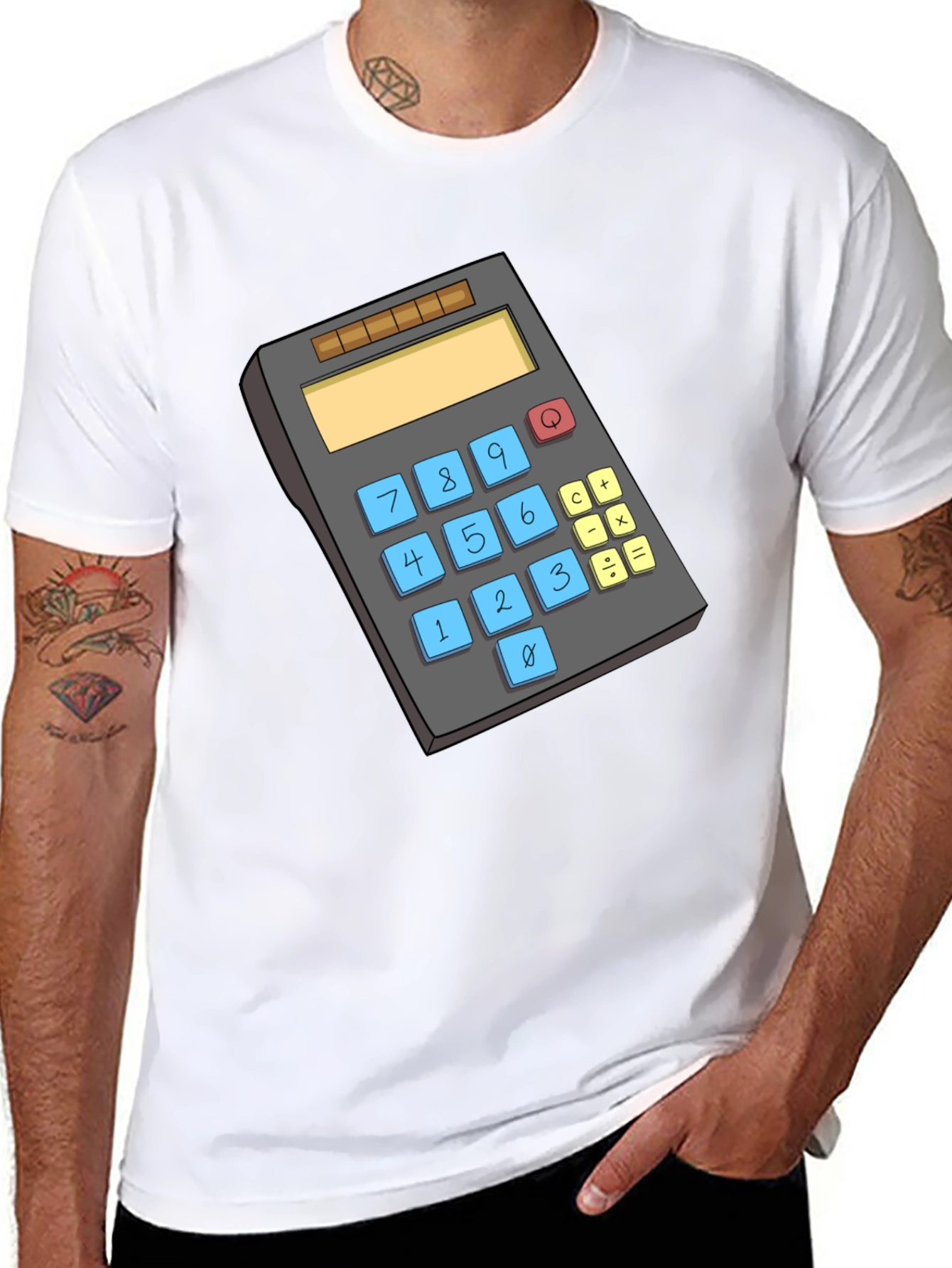 Calculator Graphic Tee - Black T-Shirt